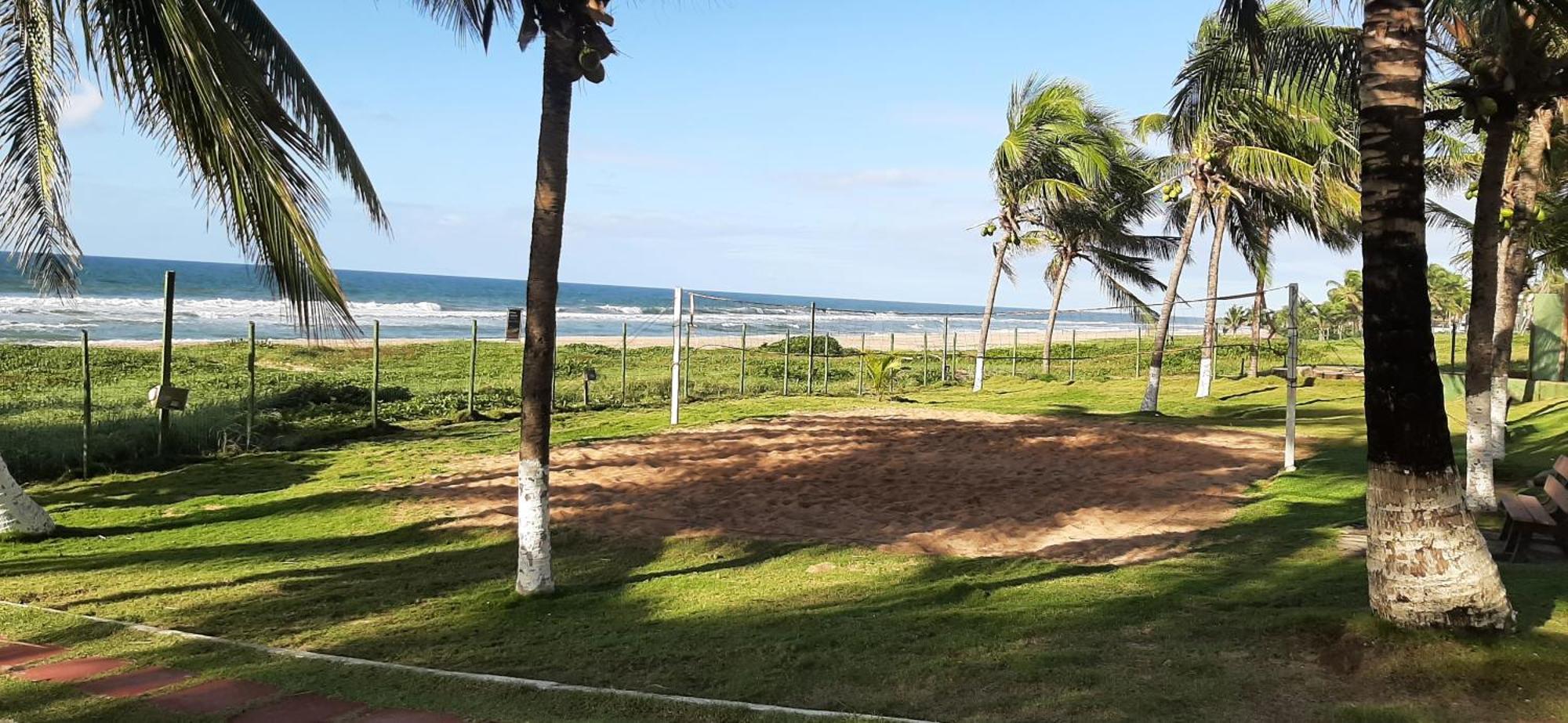 Chale Brisa Mar Pe Na Areia Em Barra Do Jacuipe Camacari Exterior foto